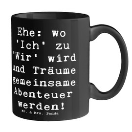 Mr. & Mrs. Panda Tasse Spruch Hochzeitsfeier Abenteuer - Geschenk, Träume, handgemacht, Freunde, Geschenke, Familie, Teebecher, Hochzeitstag,