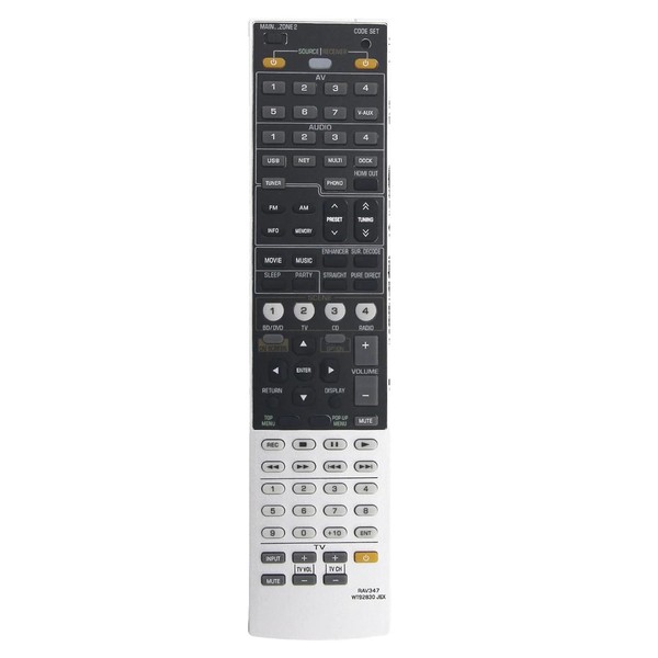 RAV347 WT92830JEX Replacement Remote Control for Yamaha AV Receiver RX-A1000