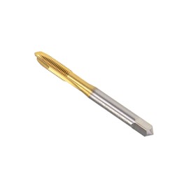 CoCud Spa Iral Point Tap Meter M6 x 0.75 Thread Titanium Coated High Speed Steel 6542 Screw Milling Thread Tap for Tap Drilling Machine 1 Pack