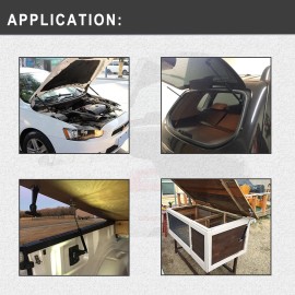 Unbranded 2x Rear Hatch Tailgate Lift Supports Struts for Volkswagen Scirocco 82-88 4612