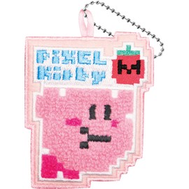 J's Planning WCM015 Kirby x Makoto Daizu Embroidered Patch Charm Hover Ring Approx. H 3.1 x 3.1 inches (8 x 8 cm)