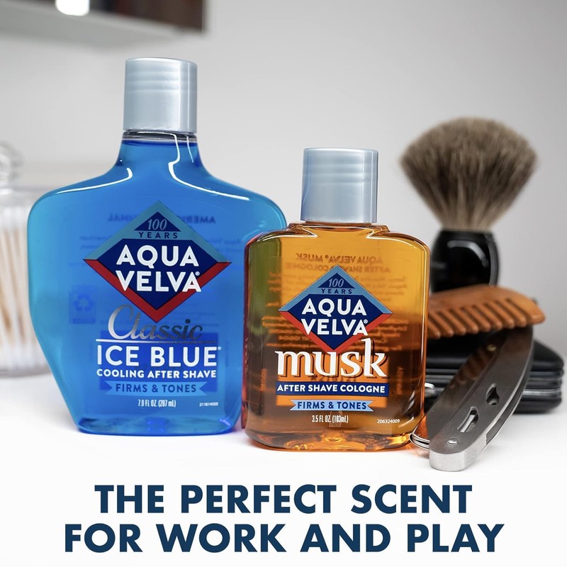 Aqua Velva After Shave, Musk, 3.5 Ounce- Pack of 2