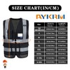 SECURITY Hi Vis Vests with 7 Pockets - Black High