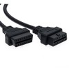 Crossfield L Type Connector OBDII 2 Splitter Cable Splitter Power