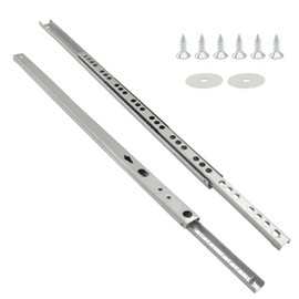 Marvexi 13.5" Small Narrow Drawer Rails Two Way Ball Bearing Drawer Slides,1 Pair 13-1/2Inch Metal Slim Drawer Slides 2Pcs