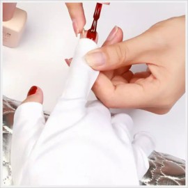 장갑 네일손가락 젤네일 손보호 인기제품 자외선차단 신상 [블랙] Gloves Nail Finger Gel Nail Hand Protection Popular Product UV Protection New [Black]