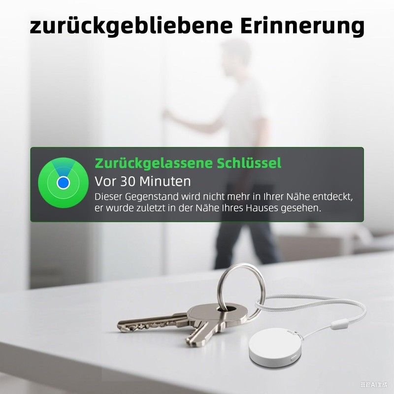 Glitfix Android Smart Tag, Bluetooth Key Finder Compatible with Google