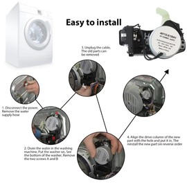 W10913953 Washer Shift Actuator- 6 Pin Fits for Whirlpool/Kenmore/Maytag/Amana EAP16221077 KT-155867_REV011