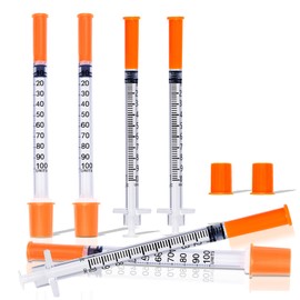 1ML 31G 1/4 Inch Syringe, Lab Syringes Individually Wrapped, Pack of 25