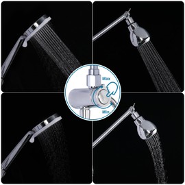 ARNONJABBOK RV Shower Set, 3-Mode ShowerHead, 16-Inch Shower Arm Extension, RV Shower Head with Hose, Water-Saving Shower Head for RVs, Campers, Travel Trailers, and Motorhomes.