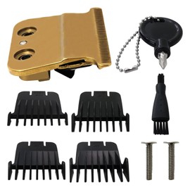 707Z Replacement Blade for BaBylissPRO FX787GDB FX787GBP FX726, DLC Replacement Blades with 4 Guards Set for BaByliss Trimmer Blades - Gold by Acupress