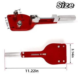 Narcilors 77750 Zinc Alloy Oil Filter Cutter One Piece Design Oil Filter Cutting Tool Set for 2‑3/8in to 5in Oil Filter Cutting Range