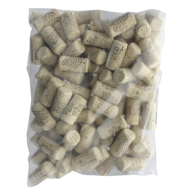 #8 x 1-3/4 First Quality Straight Wine Corks 100/Bag