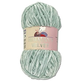 Wohnkult Himalaya 100 g Velvet Dolphin Wool 40 Colours to Choose From Chenille Knitting Yarn Fluffy Yarn Shine Accessory Clothing Blankets (90051, Dove Grey)