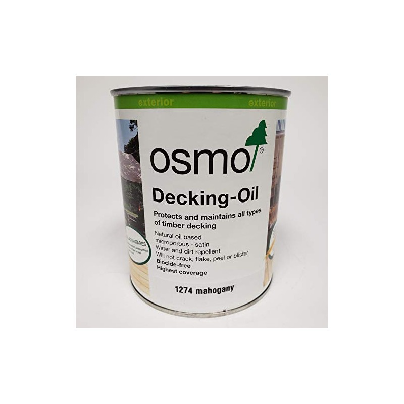 Osmo - Decking Oil - 1274 Mahogany - 0.75 Liter