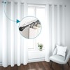 ZOCONE 6 Pcs White Curtain Pole Brackets, Adjustable Curtain Brackets