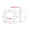 Premier 5000 Series Commercial Grade Steel Access Door, 8 x