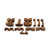 Round Diamond Brain Teaser Wooden Puzzle