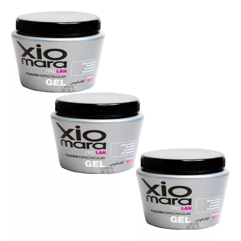 Xiomara 3 Gel Fixo Lan Fijación Espectacular Aloe Vera 500g