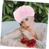 Ipetboom 3 Pcs Reusable Shower Caps for Women Hair Protection