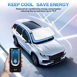 T TGBROS Car Window Shades for Nissan Rogue 2021-2025 2026 Windshield Side Rear Window Full Set Window Shades Privacy for Rogue Accessories Foldable Black Out Window Cover 8PCS