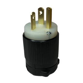 NEMA 6-20P Replacement Plug Easy Assembly - Durable Nylon Construction - WB620P - Rewireable