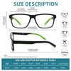 IVNUOYI 3 Pairs Reading Glasses Sports Style Frames with Spring