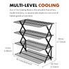 PowerKing Upgraded Collapsible 4-Tier Cooling Rack, Adjustable Stackable Non-Stick Wire