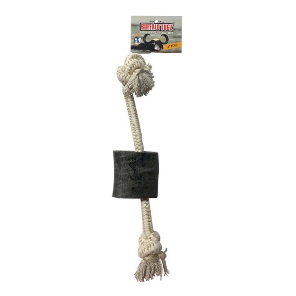 Qt Dog 12 Water Buffalo Horn Rope Toy Longlasting Allnatural