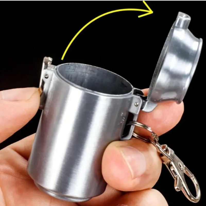 Portable Mini Ashtray with Lid (Pack of 2) - Outdoor