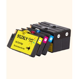 C P 5-Pack 2020 New Chip Colorprint Compatible 952XL 952 Ink Cartridge for OfficeJet Pro 8710 8720 7740 8740 7720 8730 8210 8715 8216 8725 8702 Printer (2B+C+M+Y)