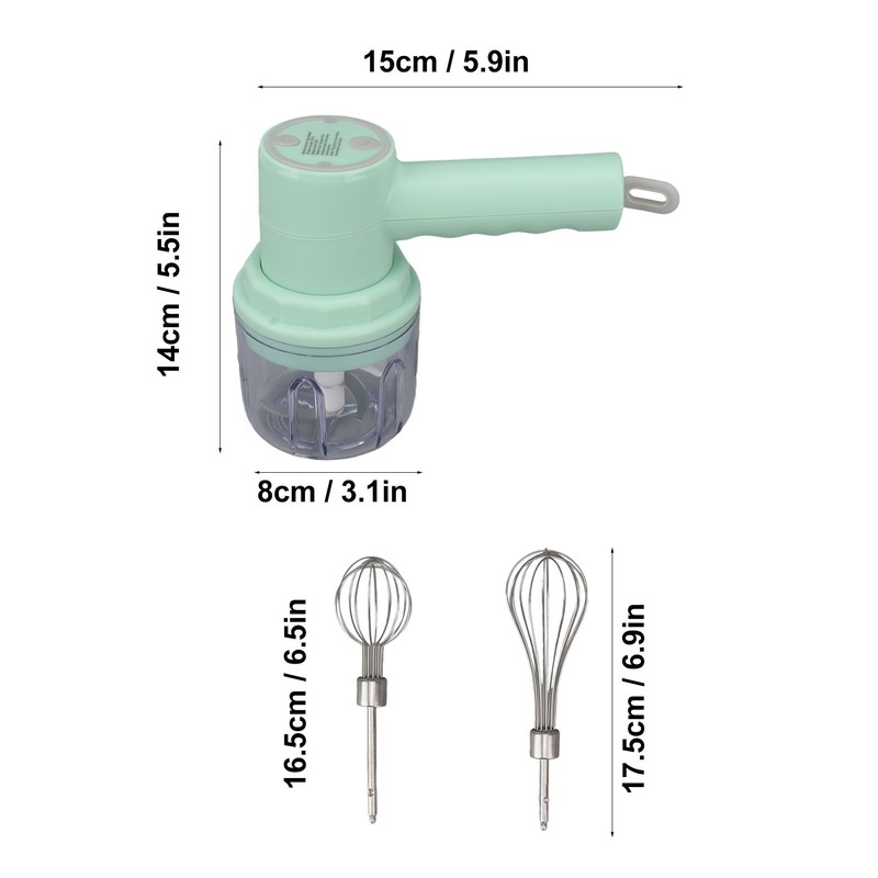 Cordless Portable Electric Garlic Chopper Electric Hand Mixer Multifunctional Meat
