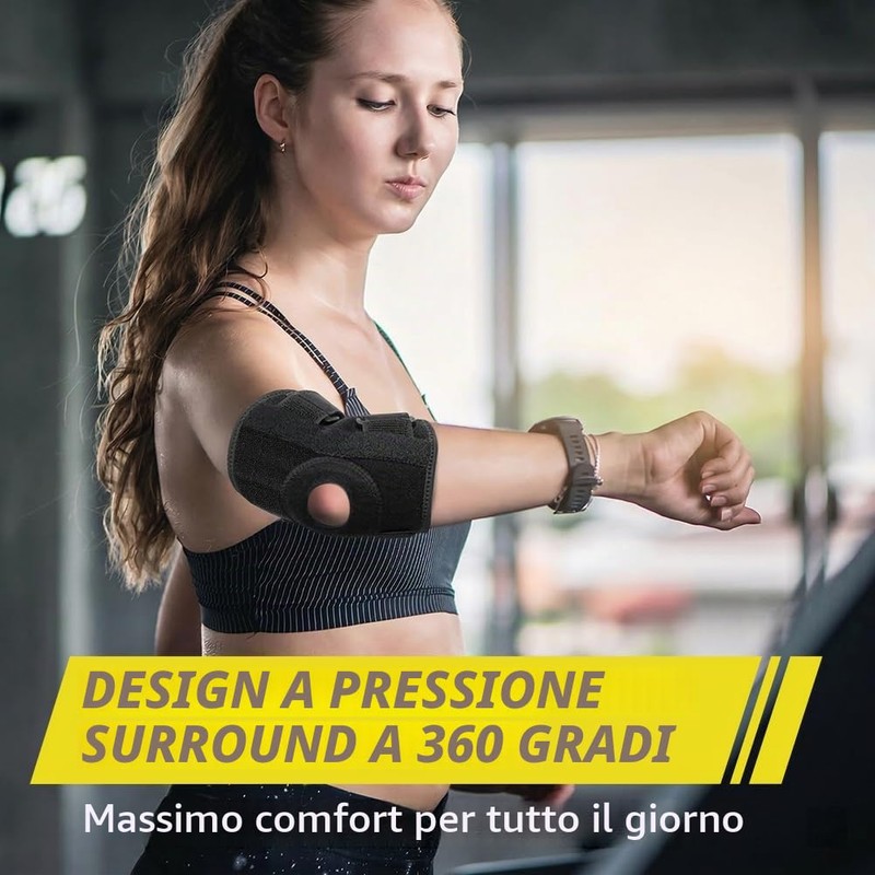 BUTBU Tutore Gomito, 2 Pezzi Tutore A Compressione Per Gomito,