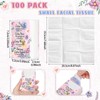 Therwen 100 Pack Pocket Tissues Travel Packs Bulk 1000 Sheet