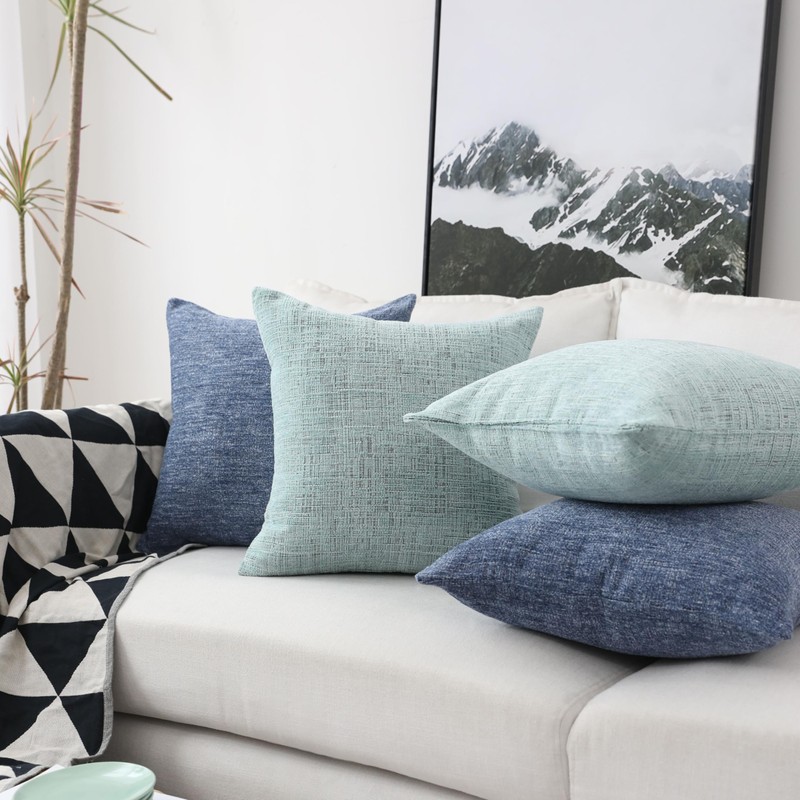 Home Brilliant Grey Mix White Cushion Covers 45 x 45