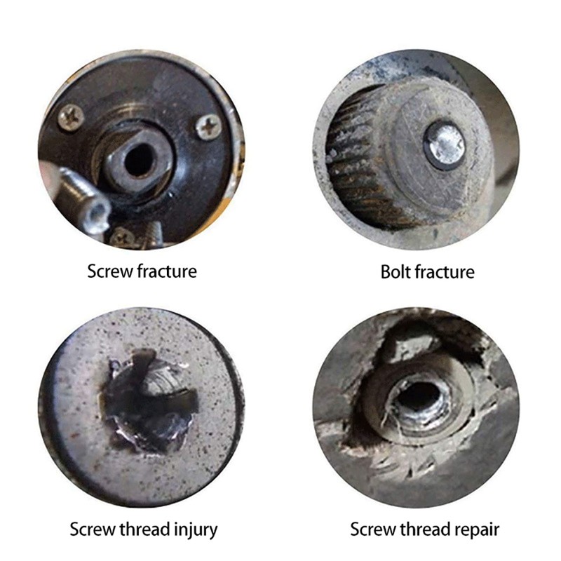 33Pcs Damaged Stripped Screw Extractor Set for Broken Screw All