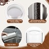 Suclain Stainless Steel Coffee Grounds Canisters with Shelf 3 x