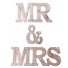 Mr & Mrs Wood Letters, freestanding. Whitewashed, Wedding Decoration, Prop