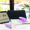 Cozlly Hole Punch Stapler Set, Purple Office Stapler Hole Punch,