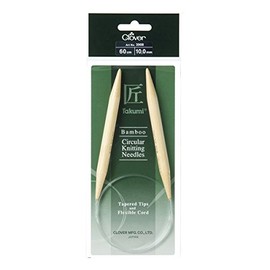 Clover Takumi Bamboo: Knitting Pins: Circular: 60cm x 10.00mm, Wood, 60x1x1 cm