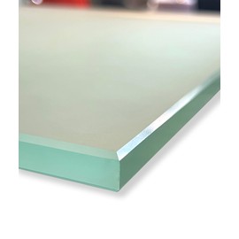 Custom Cut Glass Panel – Available in 1/4", 3/8", and 1/2" Thickness – Tempered or Annealed – Clear Acid Etched – Ideal for Shelves, Tabletops, Windows, and Doors – Straight Polished Edges