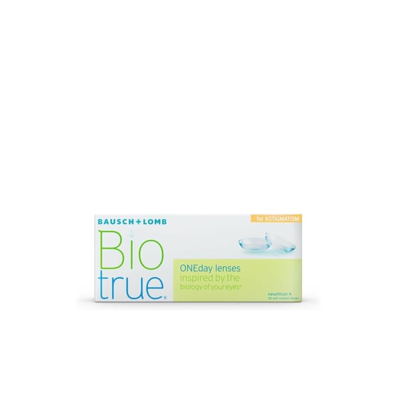 Biotrue OneDay for Astigmatism, Dp:3.00Bk:8.40Zl:-2.25Ax:20.00Dm:14.50