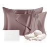THXSILK Set of 2 Natural 22 Momme 100% Mulberry Silk