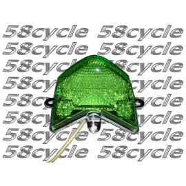Clear Alternatives 04-05 ZX10R LED Green Taillight Tail Light Rear Brake Integrated Signals