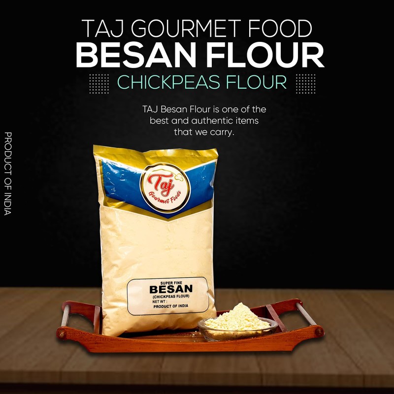 TAJ Besan Flour 2-Pounds | Chick Pea | Gram Flour