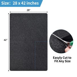 Dog Crate Kennel Pad Mat Liner, Dog Crate Mat for Training, Under Pet Cage Mat, Crate Tray to Protect Floors, Kennel Pad, Absorb, Waterproof, Non-Slip, Washable, Cut to Fit - 28" x 42"