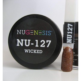 NuGenesis Nail Dipping Powder Color 1.5oz/43g jar - (NU127 WICKED)