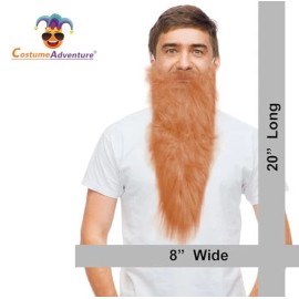 Costume Adventure Blonde Hillbilly Beard Fake Beard Long Beard Costume Gnome Beard Hill Billy