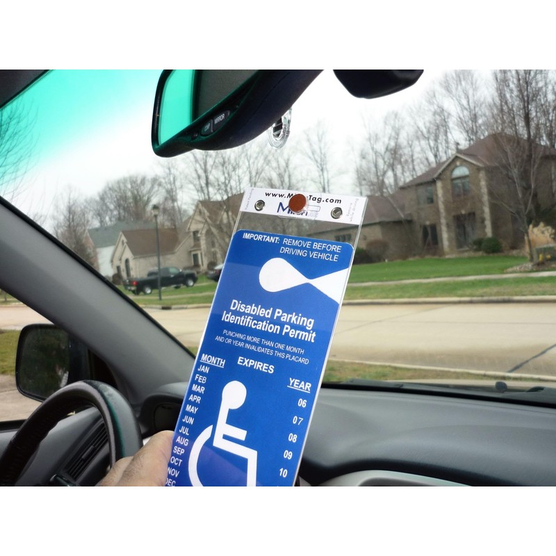 MirorTag Gold - Handicap Placard Holder by JL Safety. A