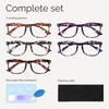 CCVOO Reading Glasses for Women/Men, Eyeglasses, Blue Light Readers for
